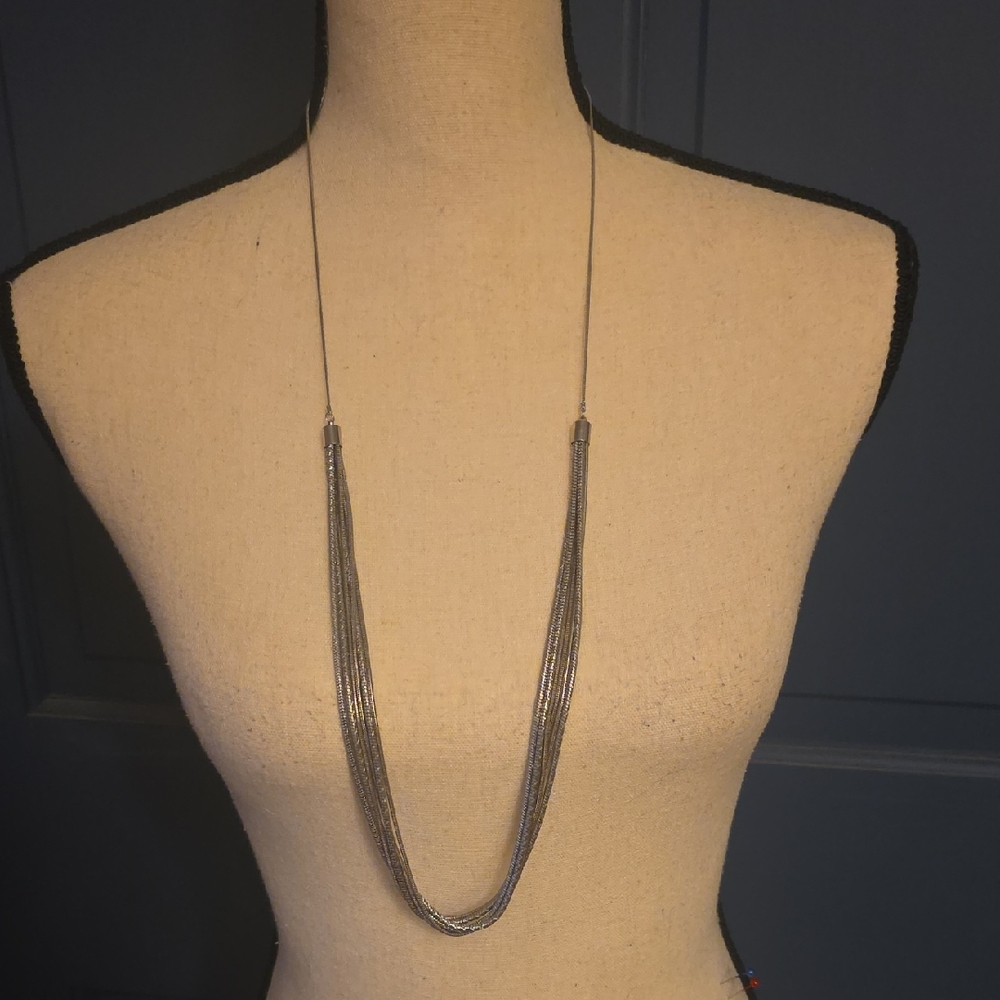 Banana Republic Multi-Strand Silver Necklace